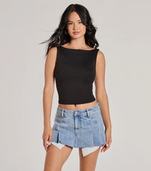 Second Look Open-Back Knit Tank Top