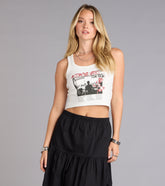 Retro Tour Graphic Crop Tank Top