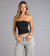 Edge Appeal Studded Tube Top