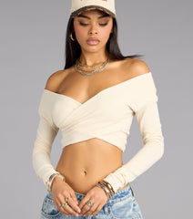 Wrap It Up Ribbed Crop Top