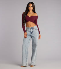 Sweet Intentions Wrap Top