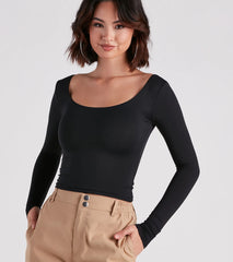 Clean Lines Scoop Neck Seamless Top