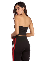 Basic Ribbed Cropped Tube Top