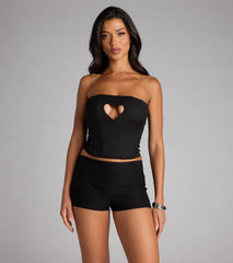 Heartbreaker Status Lace-Up Corset Top