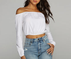 Billow Talk Crop Top