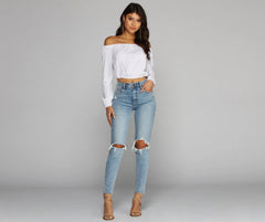 Billow Talk Crop Top