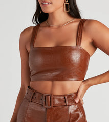 Sleek And Stylish Moves Crop Top