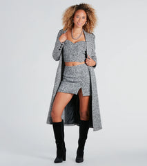 Uptown Girl Tweed Corset Top