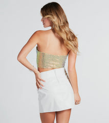 Illuminate Sparkle Sequin Corset Top