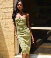 Take Me Away Tube Midi Dress