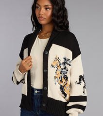 Giddy Up Knit Horse Cardigan