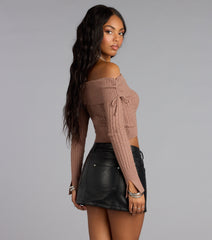 Fall Flirt Off-The-Shoulder Sweater