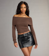 Falling For You Off-The-Shoulder Sweater