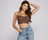 Living In Luxe Lurex Bustier