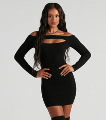 Leave Em' Breathless Sweater Dress
