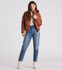 Coffee First Cable Knit Bodysuit