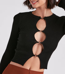 Come And Flaunt It Hoop Sweater Top