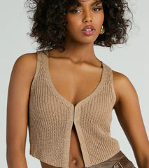Dreamy Western Vibes Sleeveless Crochet Vest