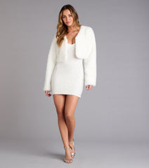 Pure Luxe Faux Fur Crop Jacket