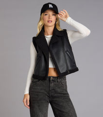 Chill Factor Faux Sherpa Trim Vest
