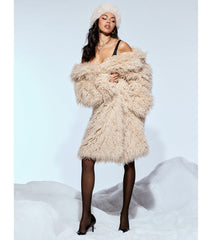 Luxe Life Faux Fur Trench Coat