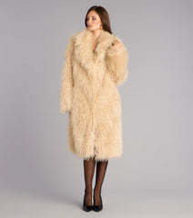 Luxe Life Faux Fur Trench Coat