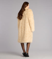 Luxe Life Faux Fur Trench Coat