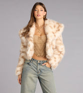 Winter Chic Faux Fur Cropped Coat