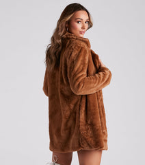 Always Luxe Faux Fur Long Coat