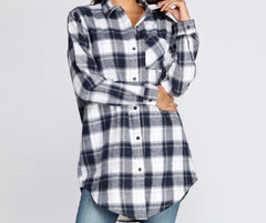 Traditional Sherpa Lined Long Flannel