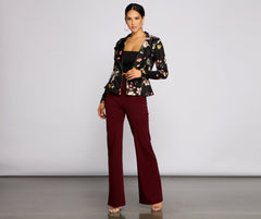 Pep Of Floral Moto Jacket