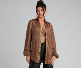 Glitzy Moment Sequin Knit Shacket