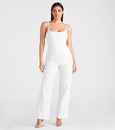 Corset With The Program Linen Jumpsuit