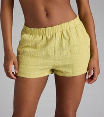 Summer Mode High-Rise Cotton Shorts