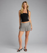 Catch Feelings Plaid Pleated Skort