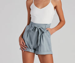 Classic Chic Vibes Paperbag Romper