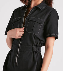 Trendsetting Babe Utility Romper