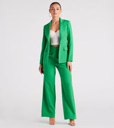 She Means Business Wide-Leg Pants