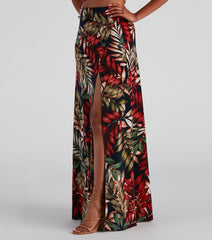 Vacay Approved Printed Maxi Skirt