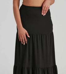 Let's Get Together Tiered Maxi Skirt