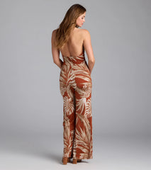 Sunny POV Tropical Print Jumpsuit