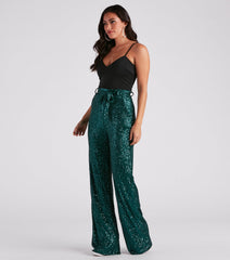 Step Up The Sparkle Sequin Jumpsuit