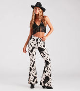 Cowgirl Cutie Printed Flare Pants