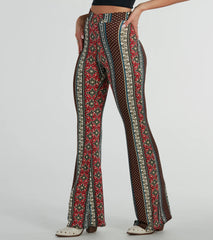 Desert Wanderer Wrap Waist Boho Flare Pants