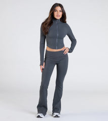 At Your Leisure Mid-Rise Flare Pants