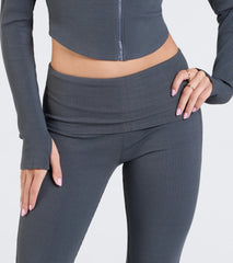 At Your Leisure Mid-Rise Flare Pants