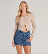 Casual Vibes High Waist Denim Mini Skirt