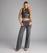 Street Sleek Straight Leg Denim Jeans