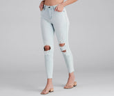 High-Rise Chic Style Skinny Jeans