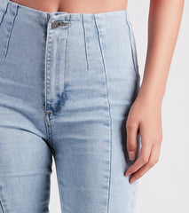 Cute Flare High Rise Denim Jeans